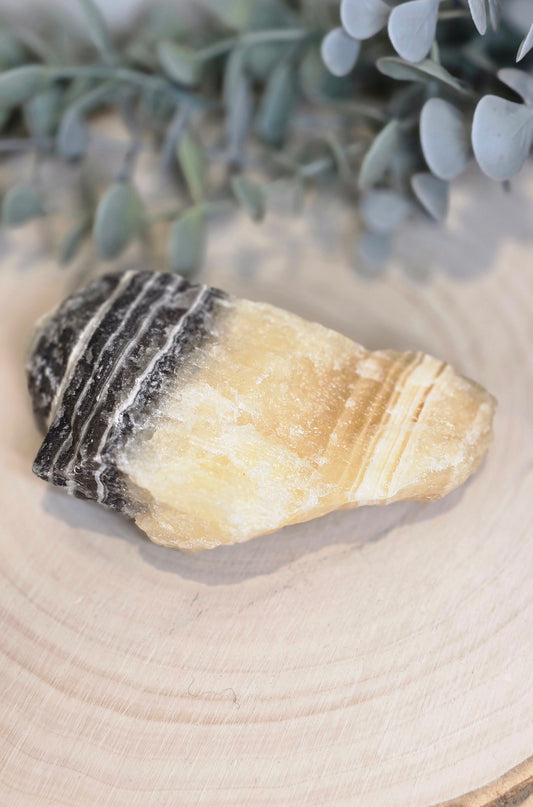 Calcite zébré brute du Mexique