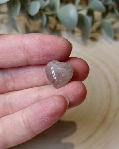 Mini Coeur en Quartz fumé