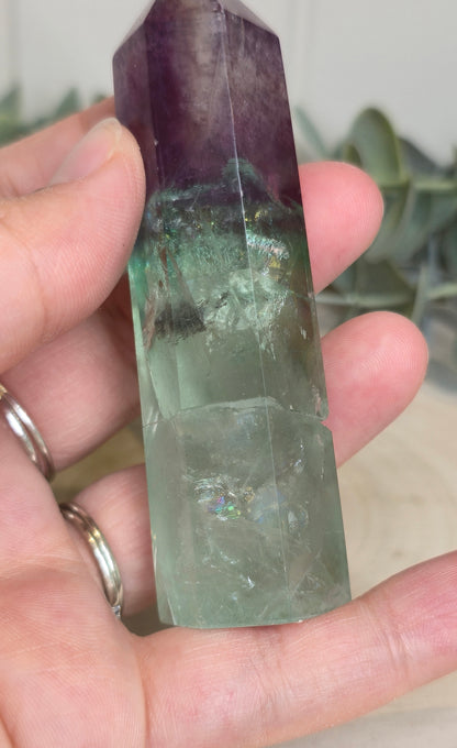 Pointe en Fluorite *réparée*