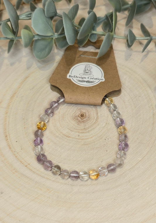 Bracelet Amétrine 6mm