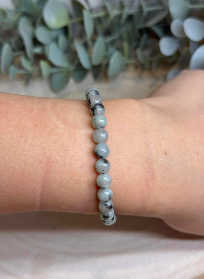 Bracelet Jaspe Kiwi 6mm
