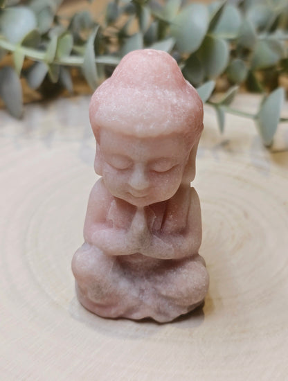 Bouddha en Opale rose