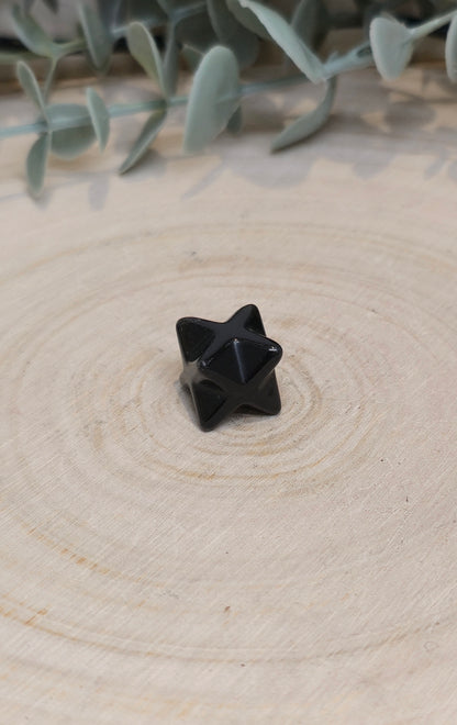 Étoile Merkaba Obsidienne