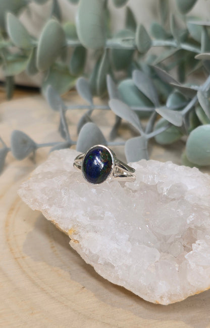 Bague Azurite-Malachite