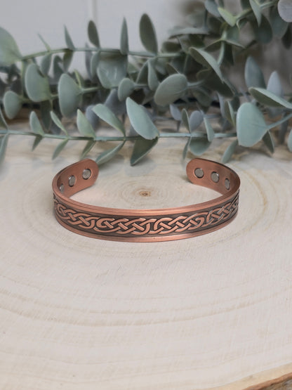 Bracelet de cuivre magnétique Noeuds celtiques