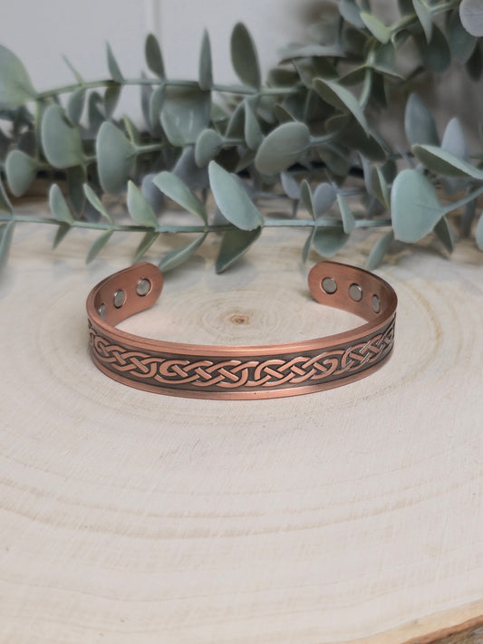 Bracelet de cuivre magnétique Noeuds celtiques