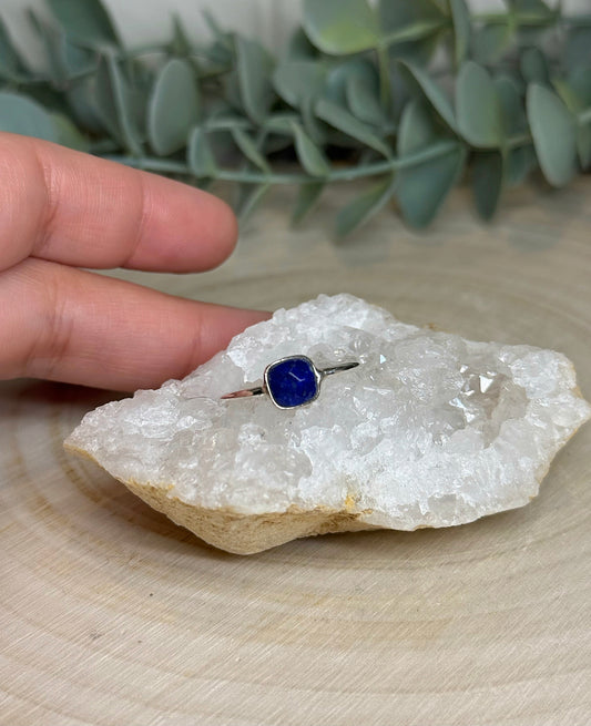 Bague carré Lapis Lazuli
