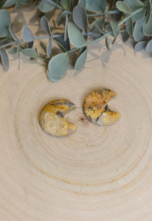 Lune en Agate crazy lace (fou)