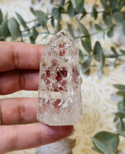 Pointe en Quartz clair craquelé