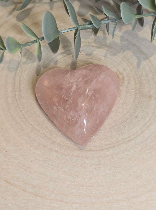 Coeur en Quartz rose