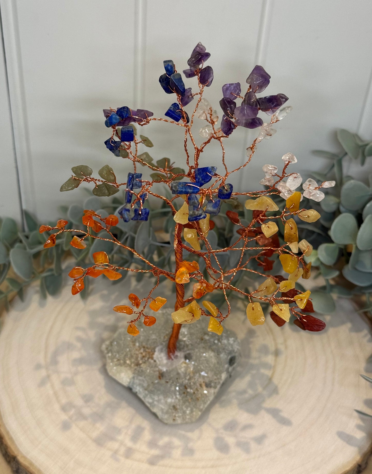 Arbre de vie avec 160 pierres sur Apophyllite