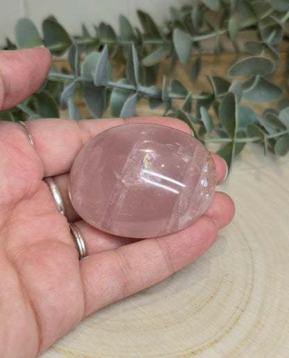 Pierre de paume en Quartz Rose