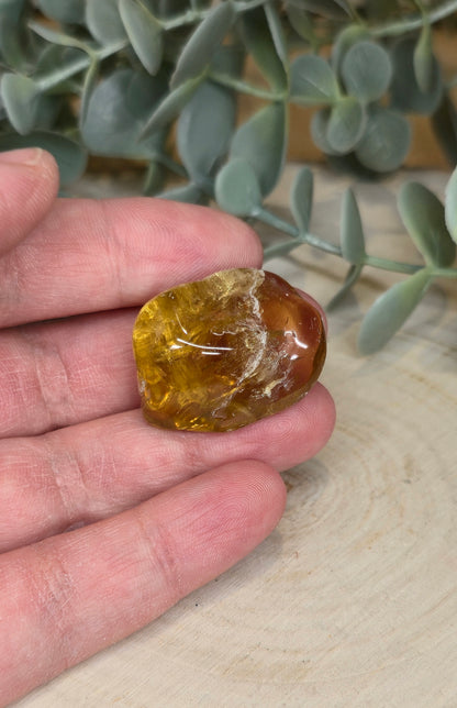 Citrine naturelle du Brésil grade extra barattée