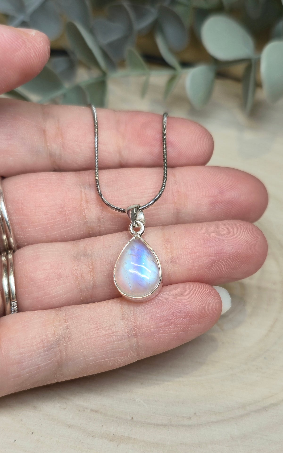 Collier Pierre de lune goutte