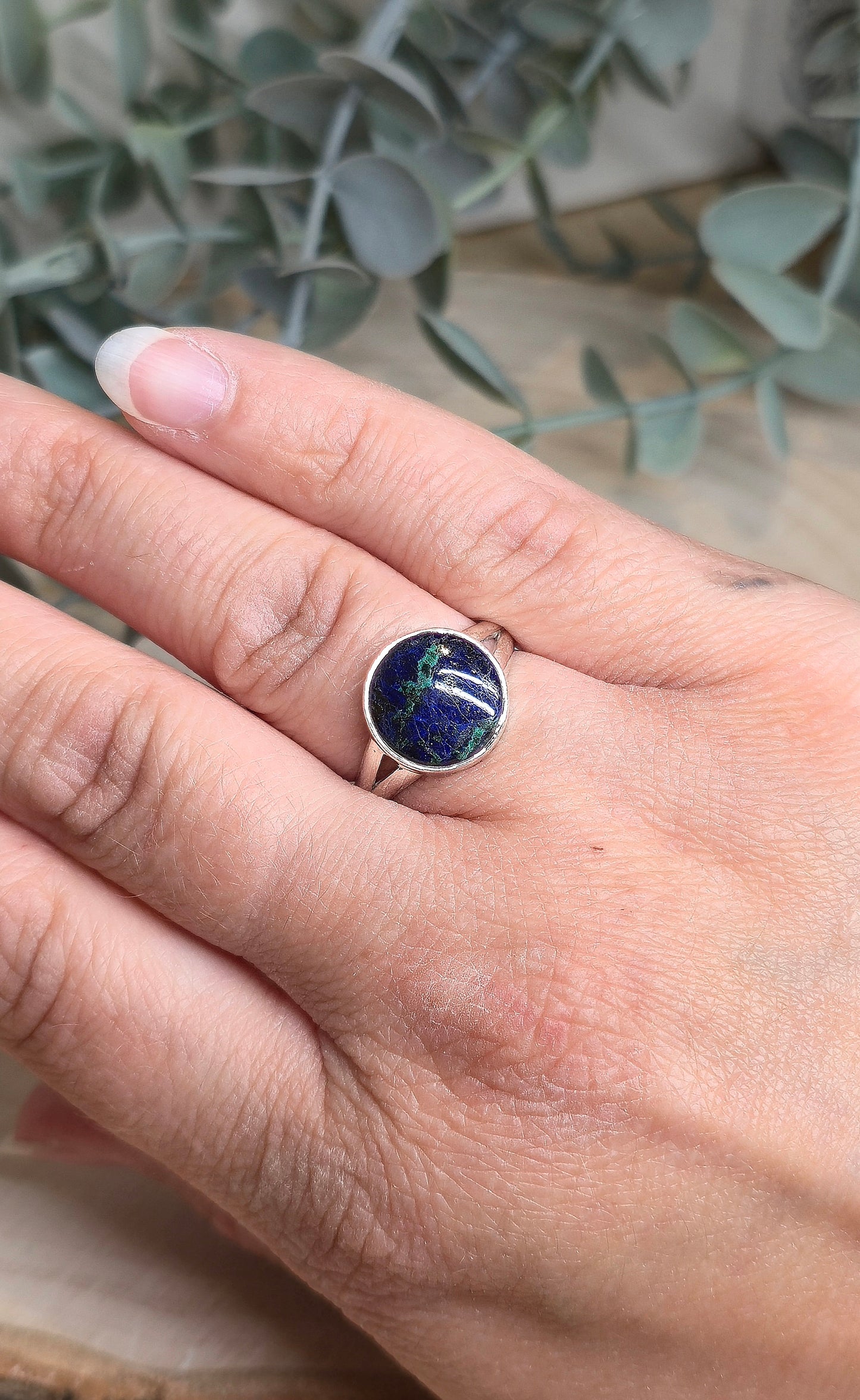 Bague Azurite-Malachite