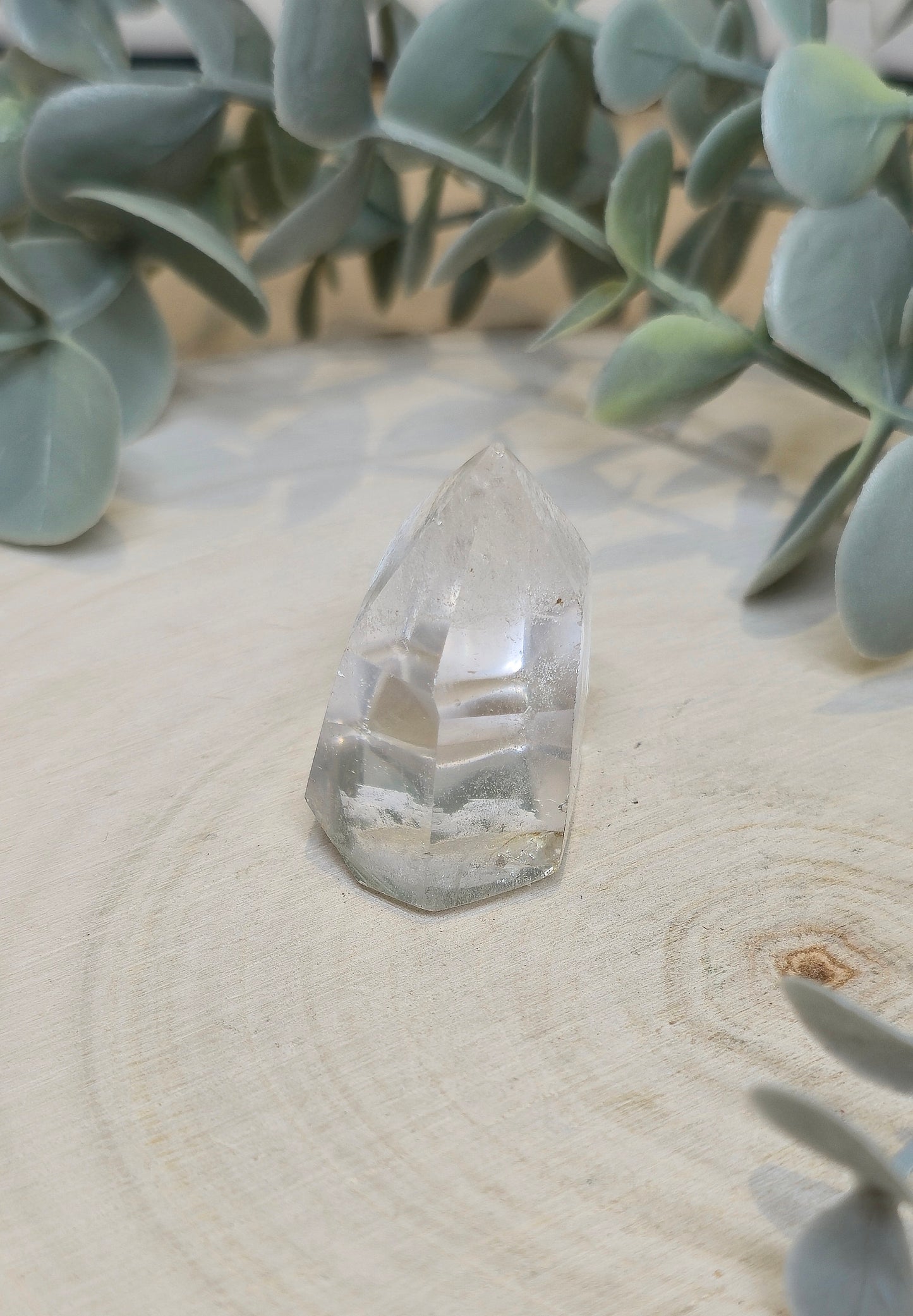 Pointe en Quartz clair de Madagascar
