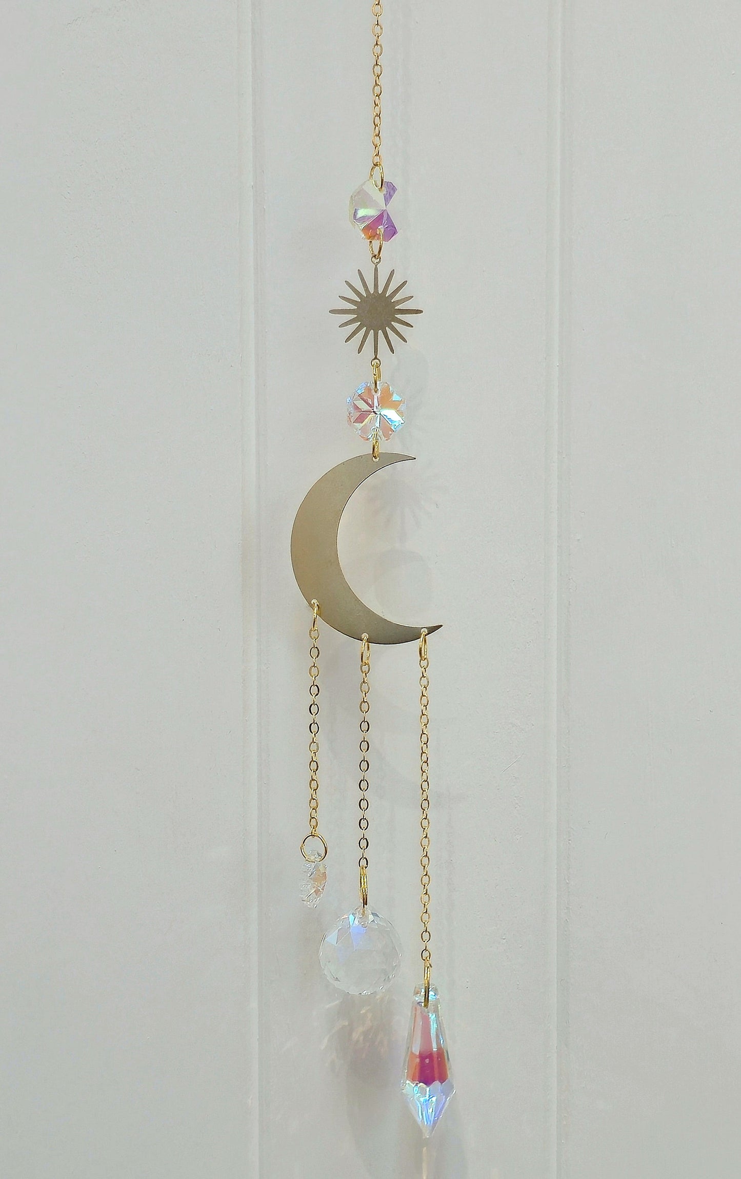 Capteur de lumière cristaux Grande lune