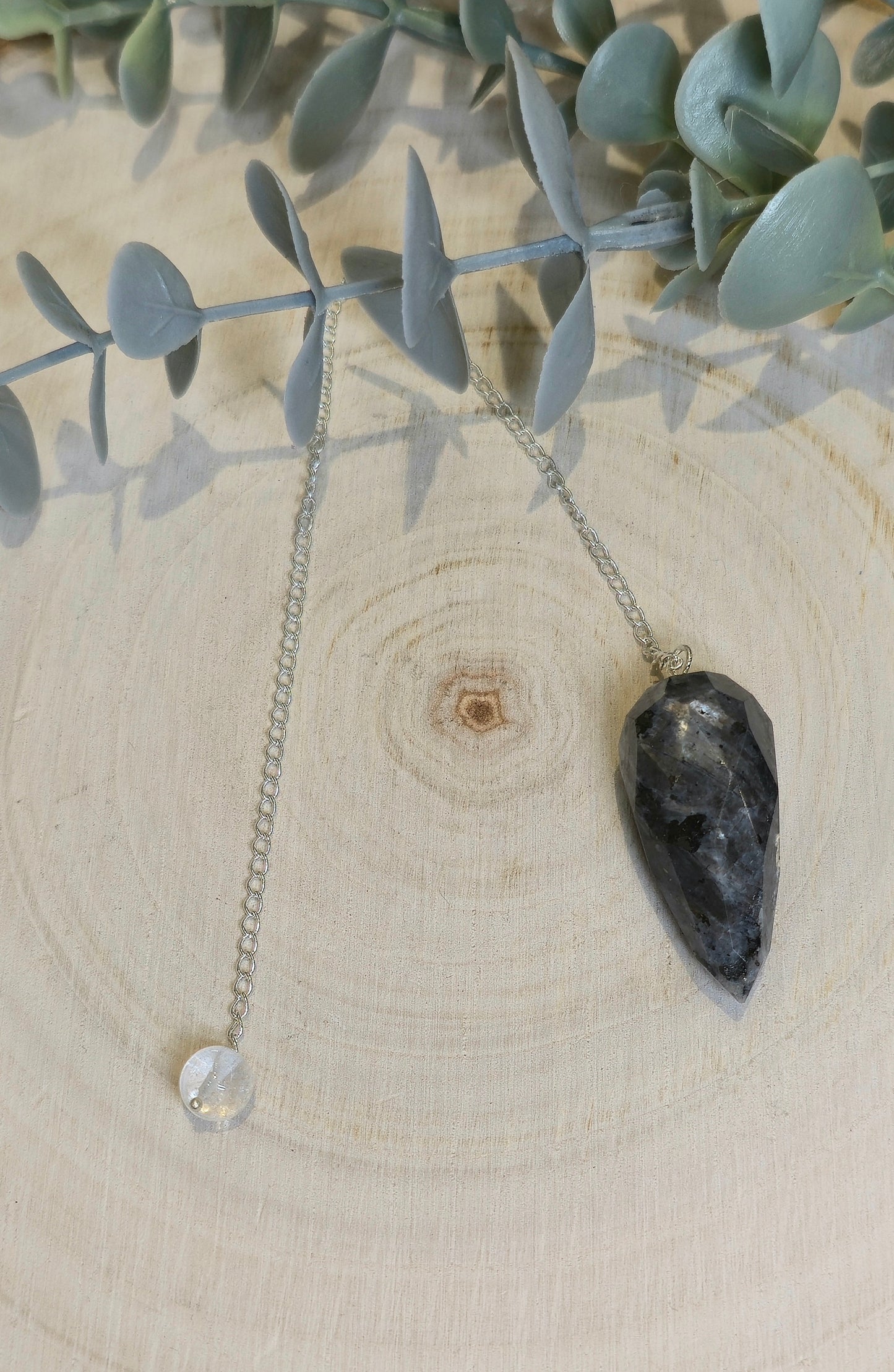 Pendule Larvikite diamand