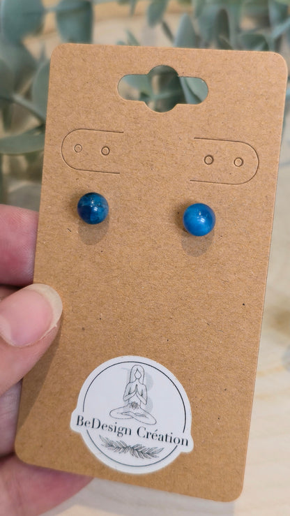 Boucles d’oreilles Apatite