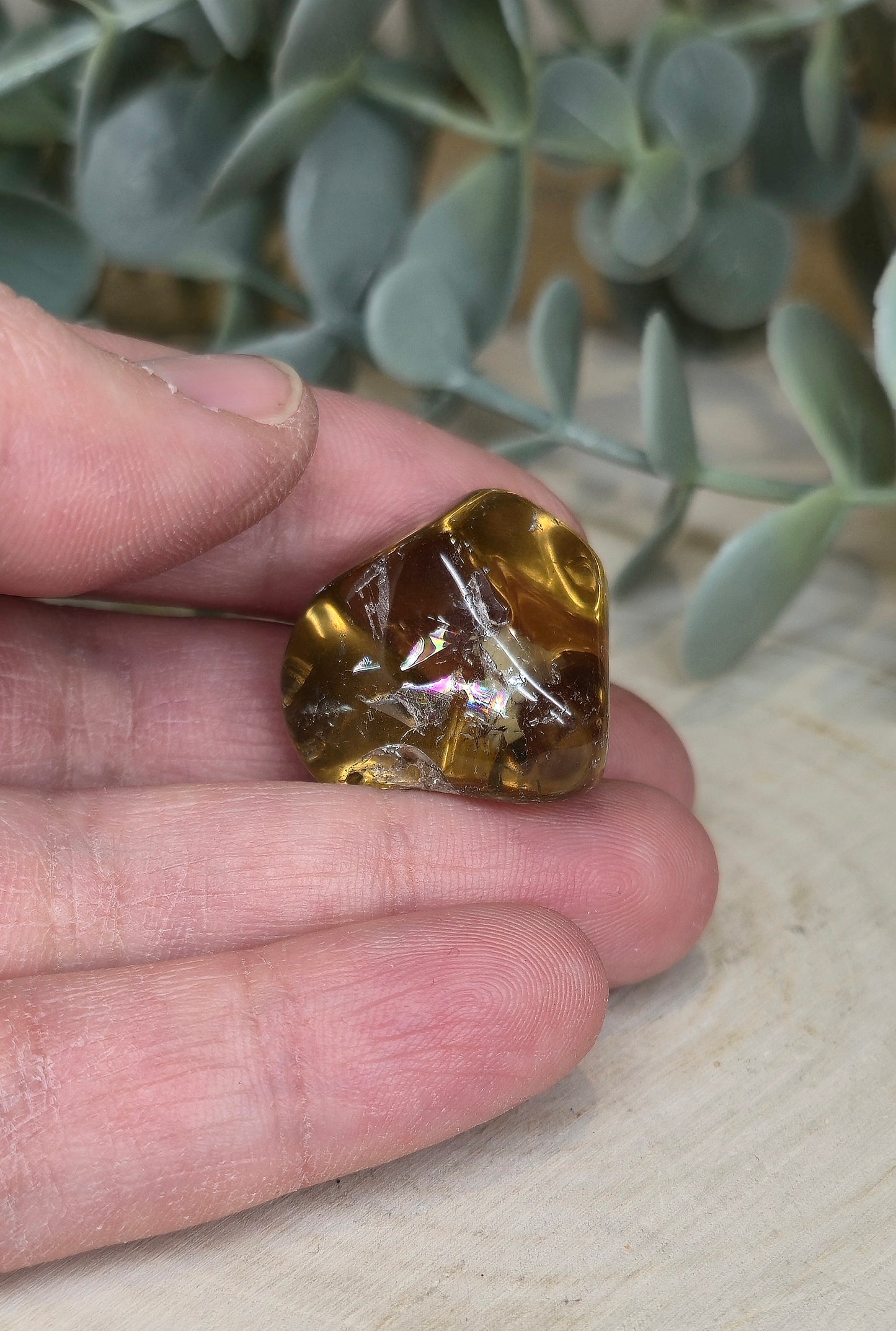 Citrine naturelle du Brésil grade extra barattée