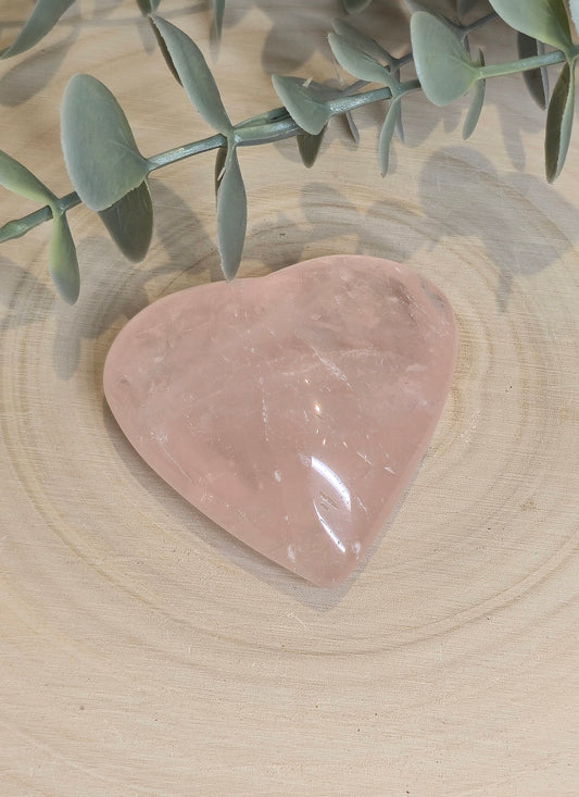 Coeur en Quartz rose