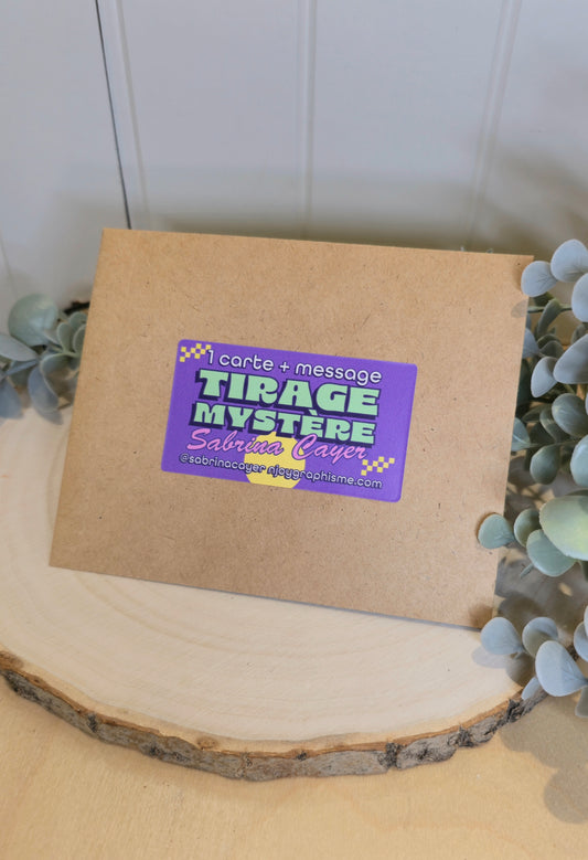 Tirage mystère - 1 carte + message