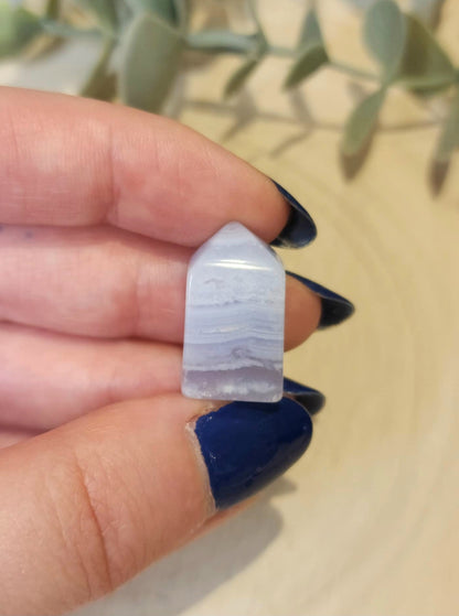 Pointe Agate dentelle bleue