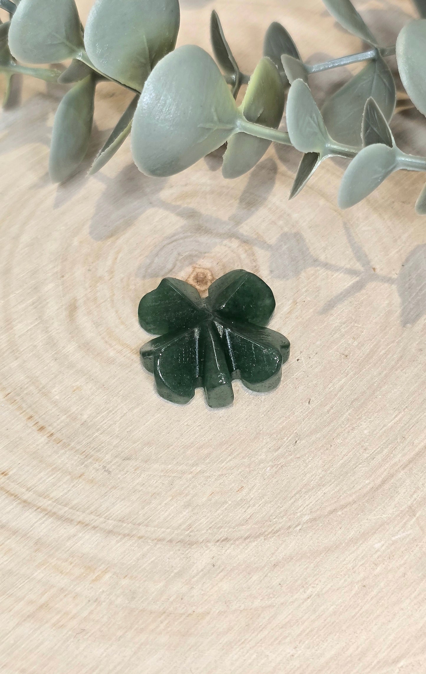Trèfle à 4 feuilles en Aventurine verte