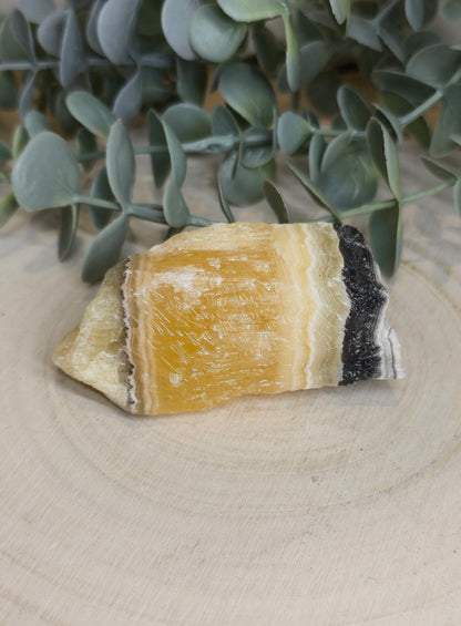 Calcite zébré brute du Mexique