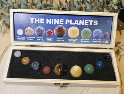 Ensemble pierres 9 Planètes