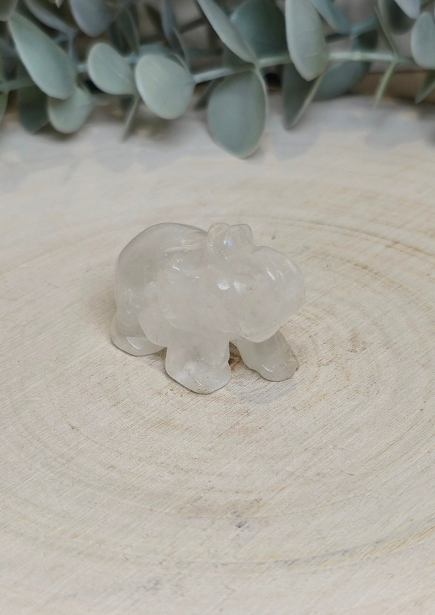 Éléphant Quartz clair