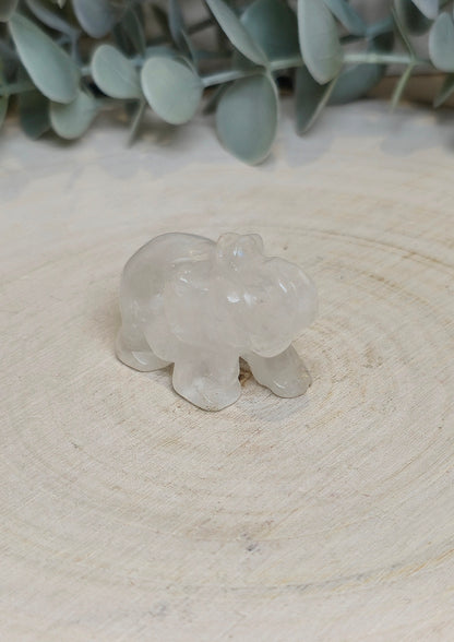 Éléphant Quartz clair