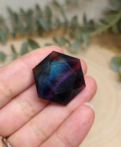 Étoile géométrique en Fluorite
