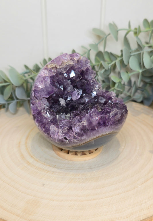 Sphère géode d'Améthyste
