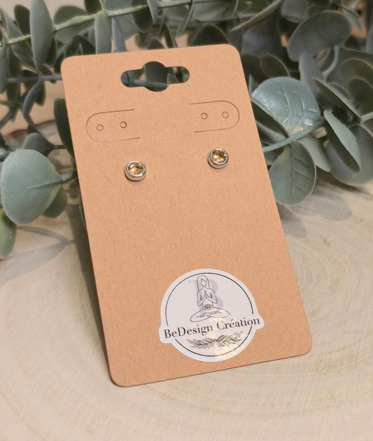 Boucles d'oreilles Citrine