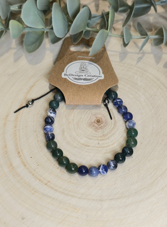 Bracelet avec pierres - création unique