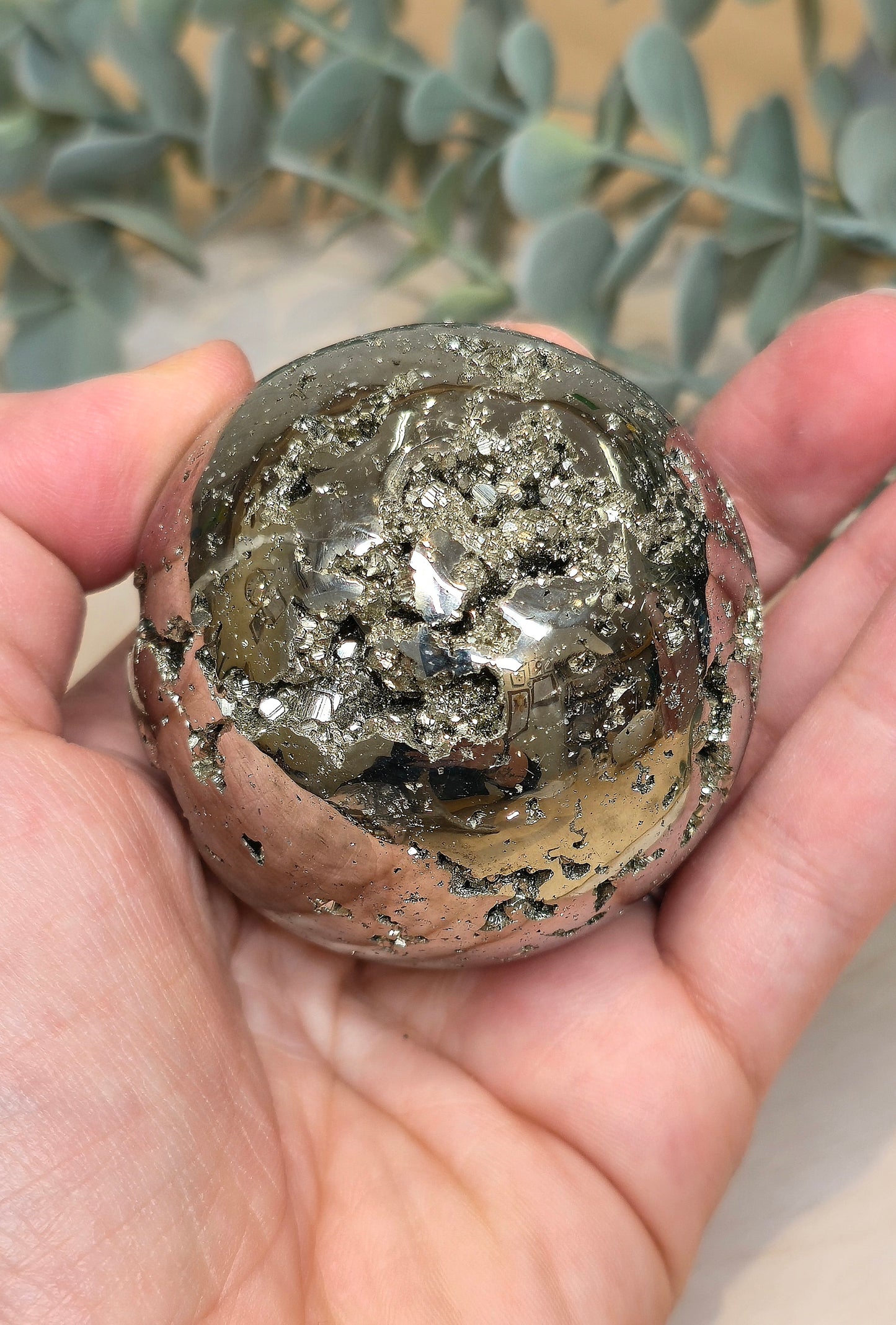 Sphère en Pyrite du Pérou
