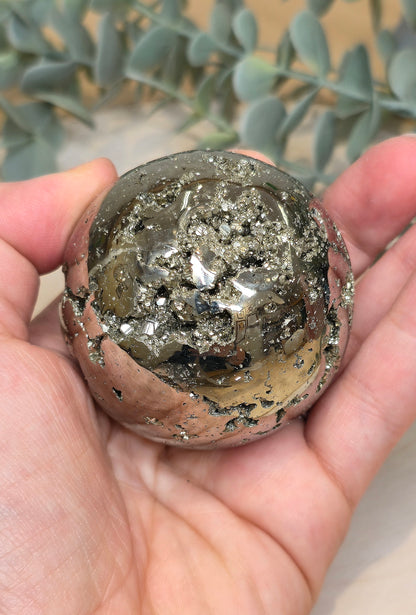 Sphère en Pyrite du Pérou
