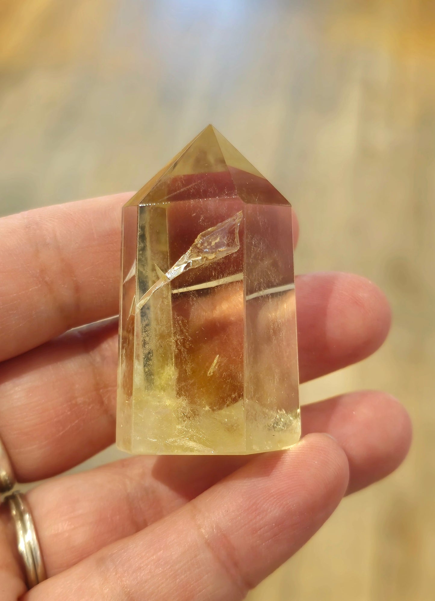 Pointe en Citrine Naturelle