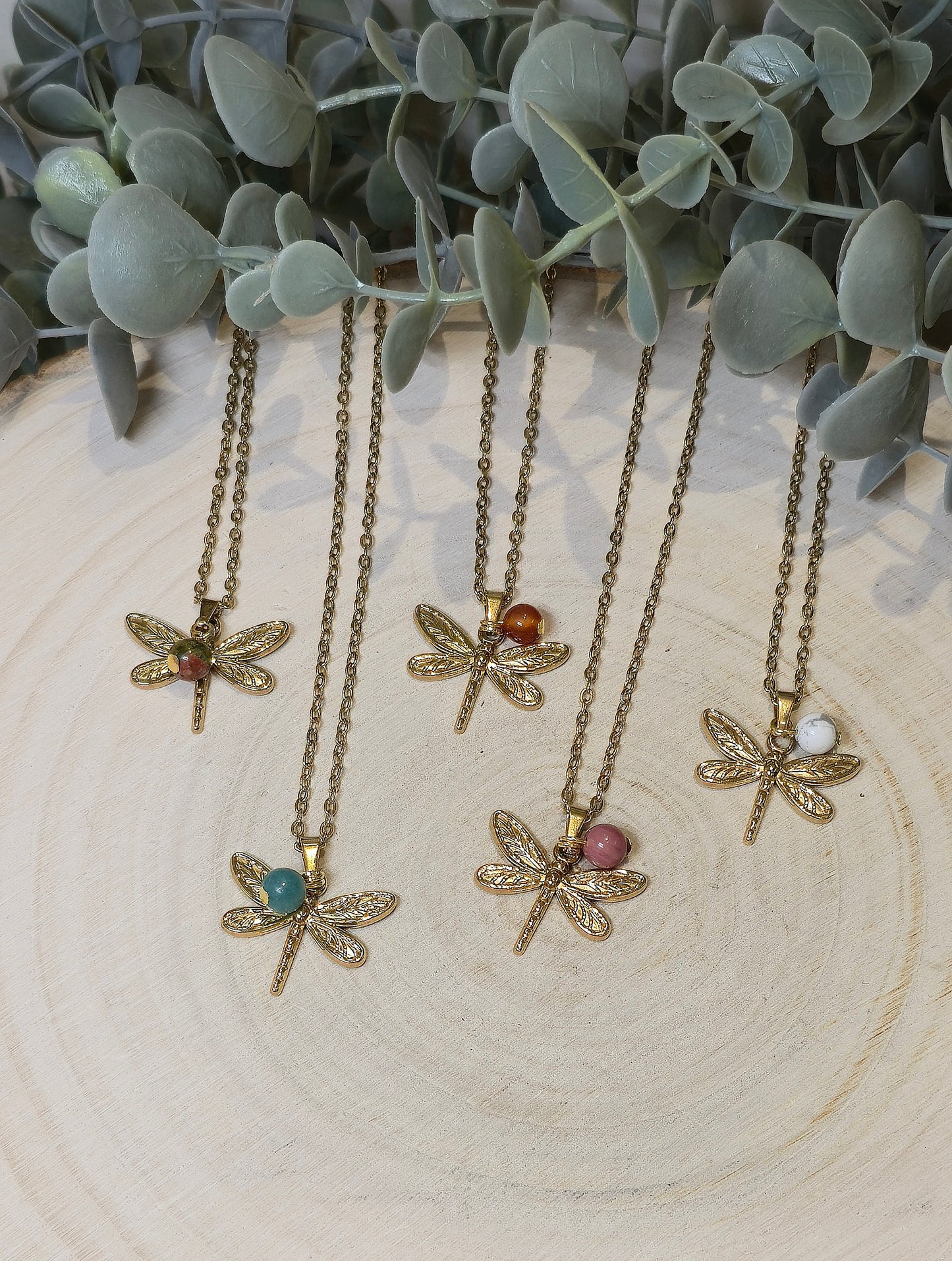 Collier Libellule gold