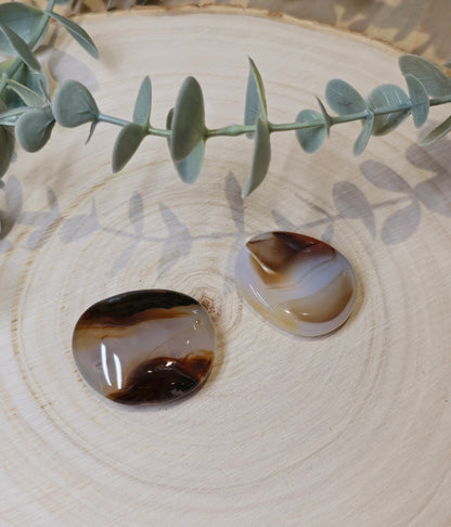 Pierre de paume mince Agate