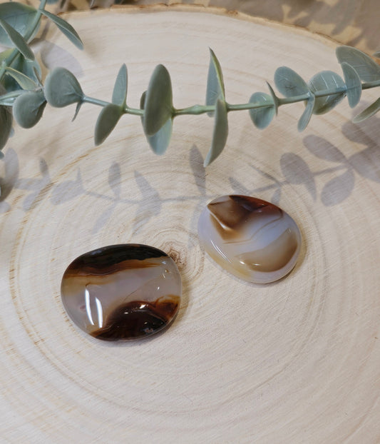 Pierre de paume mince Agate