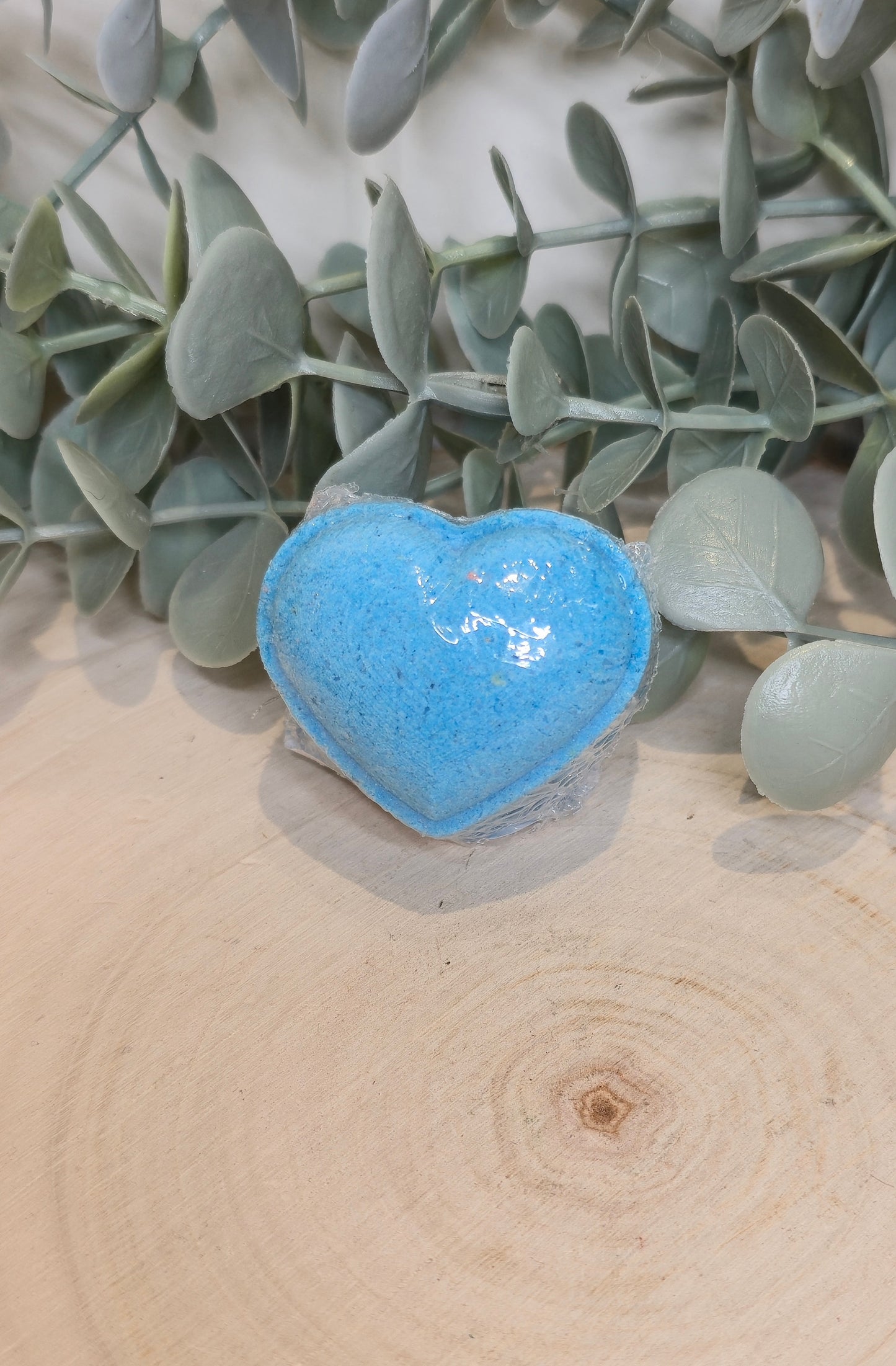 Bombe de bain en coeur - Framboise