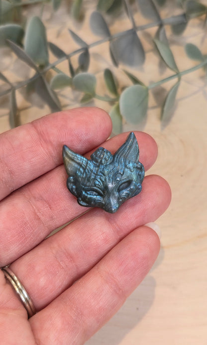 Masque de Renard en Labradorite
