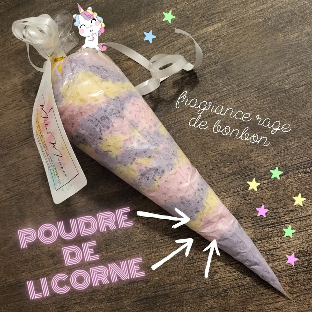 Sel de bain moussant Poudre de Licorne
