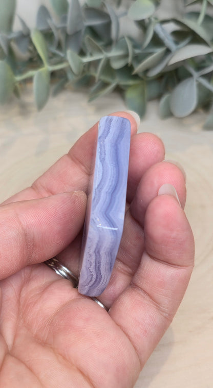 Tranche d’Agate dentelle bleue