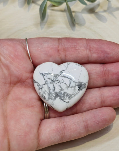 Coeur en Howlite
