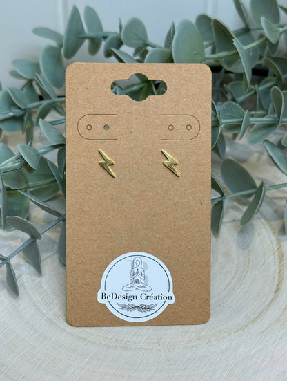 Boucles d’oreilles Éclair gold