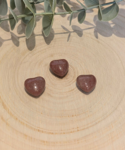 Mini Coeur en Aventurine rouge