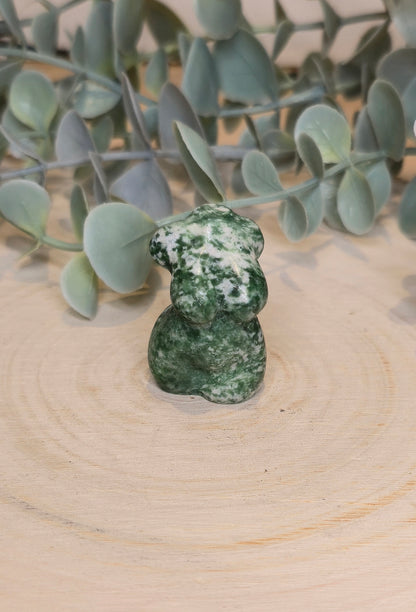 Mini Femme Jaspe green dots